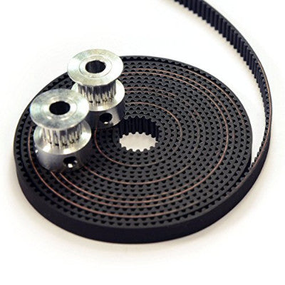 An 2 Meter GT2 Timing Belt + 2Pcs of GT2 pulley (20 teeth)