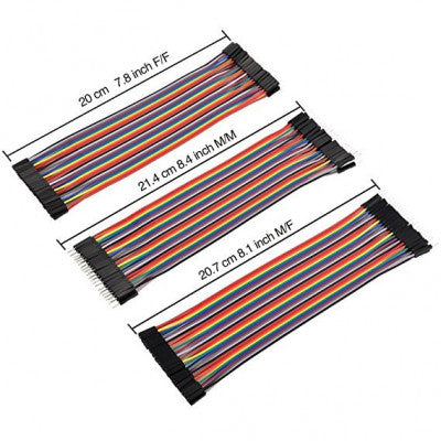 An 20 CM 40 Pin Dupont Cable Male/Male, Male/Female, Female/Female Cable Combo