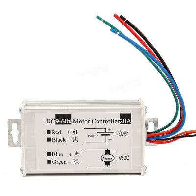 An 20A PWM DC Motor Speed Regulator Module (9V, 12V, 24V, 36V, 48V, 60V)