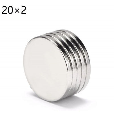 An 20mm x 2mm (20x2 mm) Neodymium Disc Strong Magnet