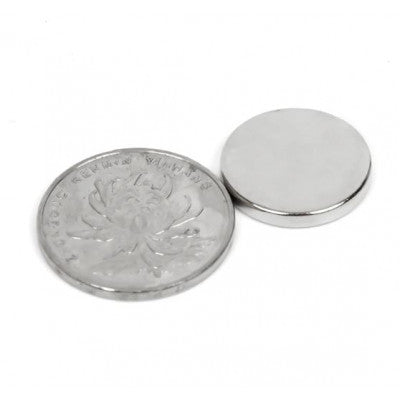 An 20mm x 3mm (20x3 mm) Neodymium Disc Strong Magnet