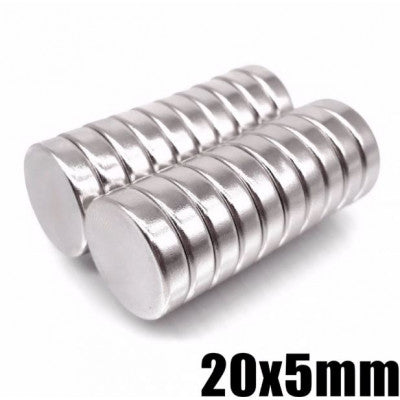 An 20mm x 5mm (20x5 mm) Neodymium Disc Strong Magnet
