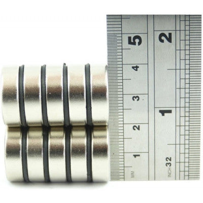 An 20mm x 6mm (20x6 mm) Neodymium Disc Strong Magnet