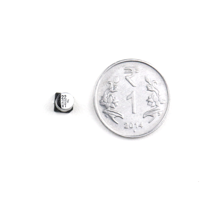 An 22uF 25V (SMD) Electrolytic Capacitor - 5 Pieces Pack