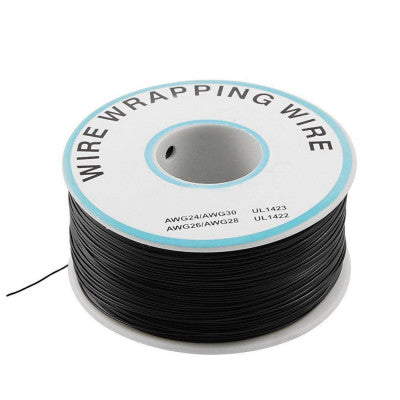An 230m P/N B-30-1000 Insulated PVC Coated 30AWG Wire Wrapping Wire-Black