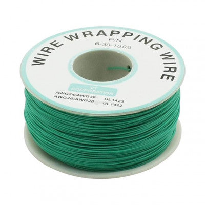 An 230m P/N B-30-1000 Insulated PVC Coated 30AWG Wire Wrapping Wire-GREEN