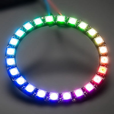 An 24 Bit WS2812 5050 RGB LED Built-in Full Color Driving Lights Circular Development Board