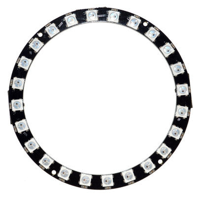 An 24 Bit WS2812 5050 RGB LED Built-in Full Color Driving Lights Circular Development Board