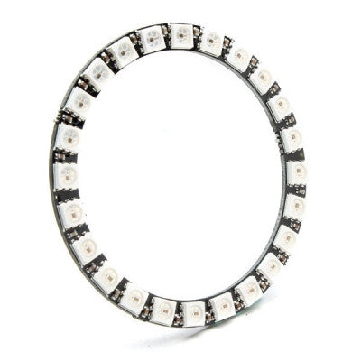 An 24 Bit WS2812 5050 RGB LED Built-in Full Color Driving Lights Circular Development Board