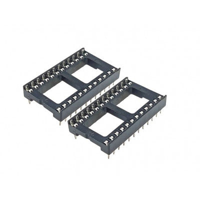 An 24 Pin IC Base/Socket (DIP) - Wide - 2 Pieces Pack