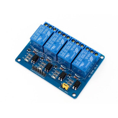 An 4 Channel 24V Relay Module with Optocoupler