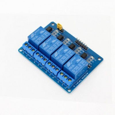 An 4 Channel 24V Relay Module with Optocoupler