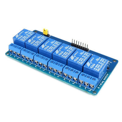 An 6 channel 24V Relay Module with Optocoupler