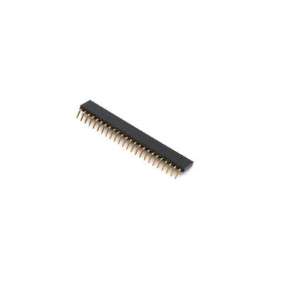 An 1x20 2.54mm Pitch (Right Angle) Female Header Berg Strip
