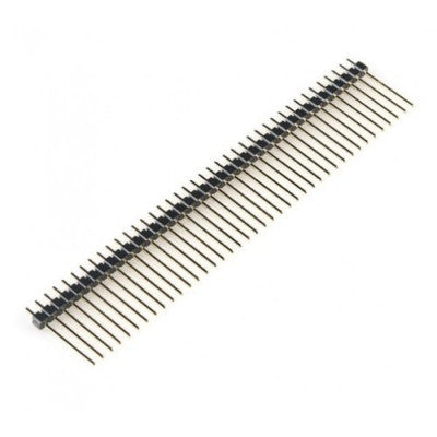 An 1x40 Pin 2.54mm Pitch Male Single Row Straight Long Header Berg Strip