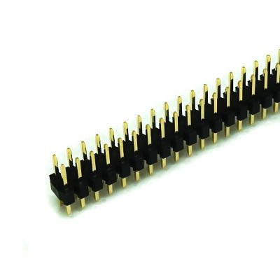 An 2x20 Pin 2.54mm Pitch Male Double Row SMT Header Berg Strip