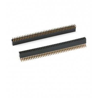 An 2x40 Pin 2.54mm Pitch Female Berg Strip (Right Angle) - Break Away Header
