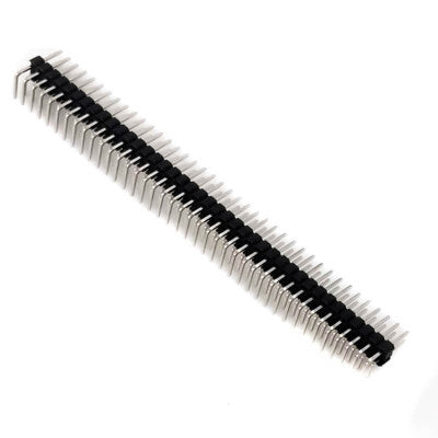 An 2x40 Pin 2.54mm Pitch Male Berg Strip (Right Angle) - Break Away Header