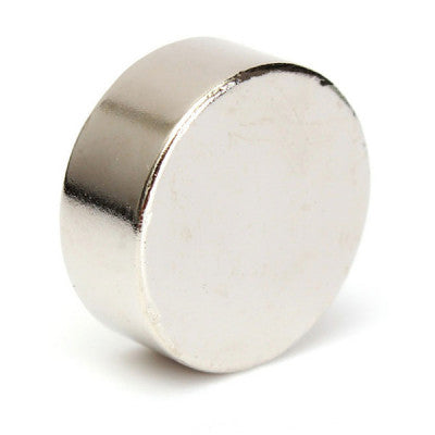 An 25mm x 10mm (25x10 mm) Neodymium Disc Strong Magnet