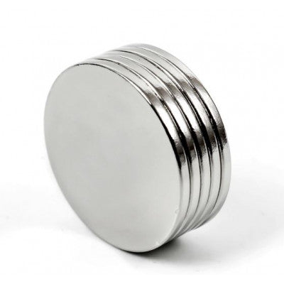An 25mm x 2mm (25x2 mm) Neodymium Disc Strong Magnet