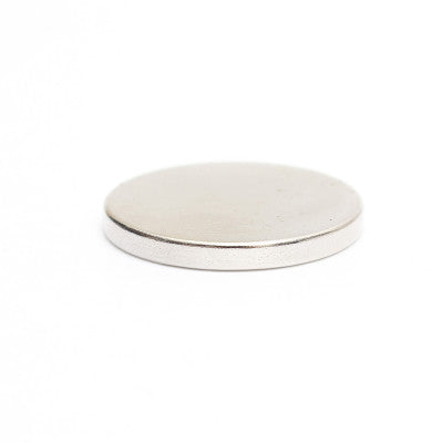 An 25mm x 3mm (25x3 mm) Neodymium Disc Strong Magnet