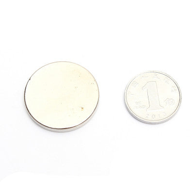 An 25mm x 3mm (25x3 mm) Neodymium Disc Strong Magnet