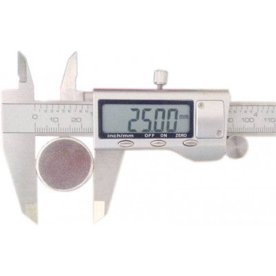 An 25mm x 6mm (25x6 mm) Neodymium Disc Strong Magnet