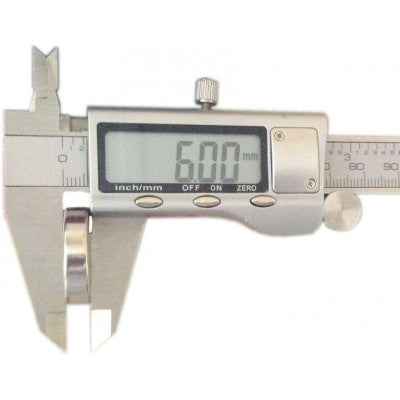 An 25mm x 6mm (25x6 mm) Neodymium Disc Strong Magnet