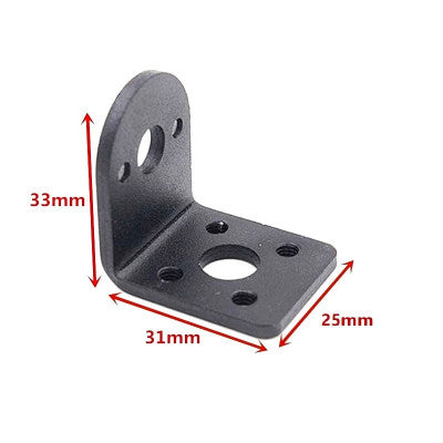 An 25mm DC Gear Motor Block L Shape Motor Bracket