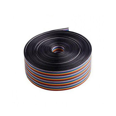An 26AWG Pure Copper 40pin Dupont Wire Flexible Rainbow Color Flat Ribbon Cable - 1 Meter