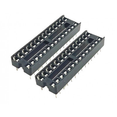 An 28 Pin IC Base (DIP) - 2 Pieces Pack