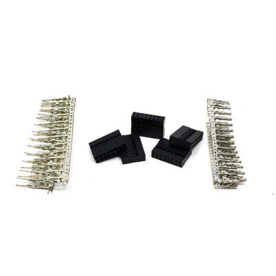 An 2x8 Pin Male-Female Crimp Connector - 5 Pieces Pack