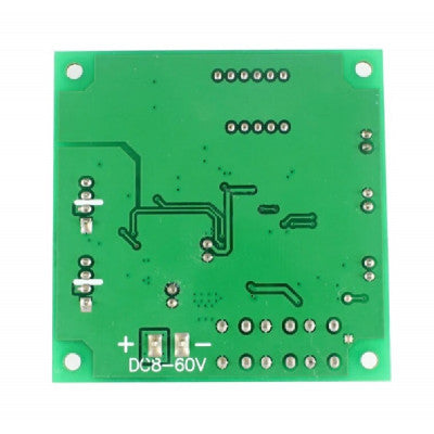 An 2CH 4 Wire LED Digital PWM Motor Speed Controller Fan Temperature Controller Buzzer Alarm DC 12V 24V 48V with 50CM Cable