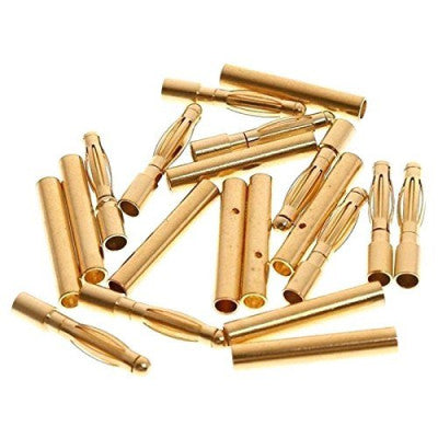 An 2mm Gold Connectors-3 Pairs - 6pcs