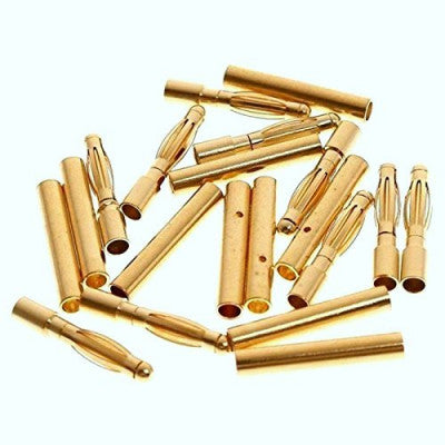 An 2mm Gold Connectors-3 Pairs - 6pcs