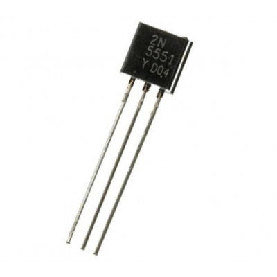 An 2N5551 NPN General Purpose Amplifier Transistor 160V 600mA TO-92 Package - 5 Pieces Pack