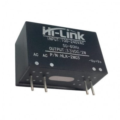An HLK-2M03 Hi-Link 3.3V 2W AC to DC Power Supply Module