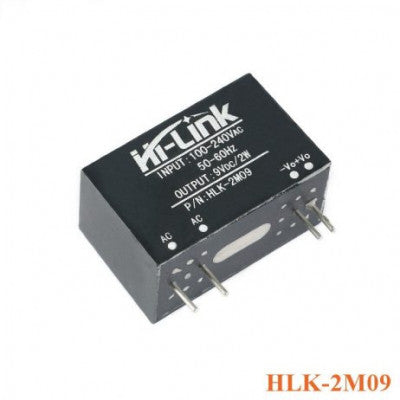 An HLK-2M09 Hi-Link 9V 2W AC to DC Power Supply Module