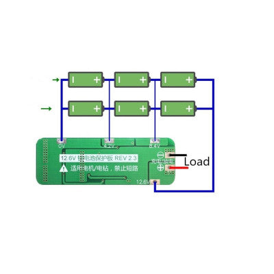 An 3 Series 20A 18650 Lithium Battery Protection Board 11.1V 12V 12.6V