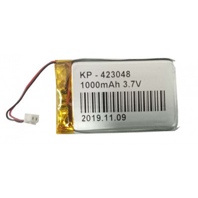 An 3.7V 1000mAH (Lithium Polymer) Lipo Rechargeable Battery Model KP-423048