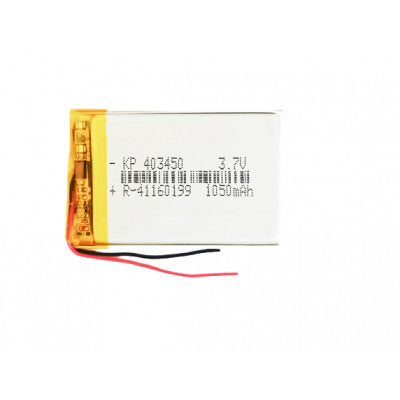 An 3.7V 1050mAH (Lithium Polymer) Lipo Rechargeable Battery Model KP-403450