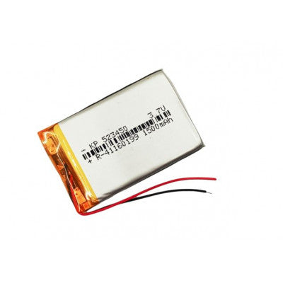 An 3.7V 1500mAH (Lithium Polymer) Lipo Rechargeable Battery Model KP-523450