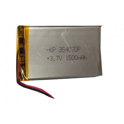 An 3.7V 1500mAH (Lithium Polymer) Lipo Rechargeable Battery Model KP-354070