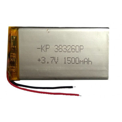 An 3.7V 1500mAH (Lithium Polymer) Lipo Rechargeable Battery Model KP-383260