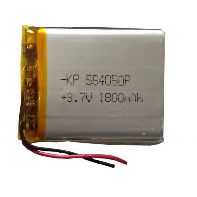 An 3.7V 1800mAH (Lithium Polymer) Lipo Rechargeable Battery Model KP-564050