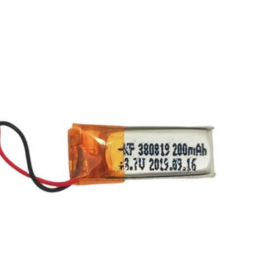 An 3.7V 200mAH (Lithium Polymer) Lipo Rechargeable Battery Model KP-380819