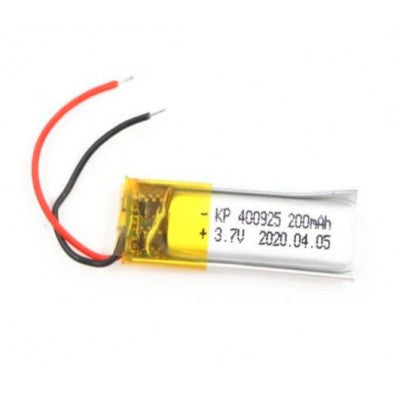 An 3.7V 200mAH (Lithium Polymer) Lipo Rechargeable Battery Model KP-400925
