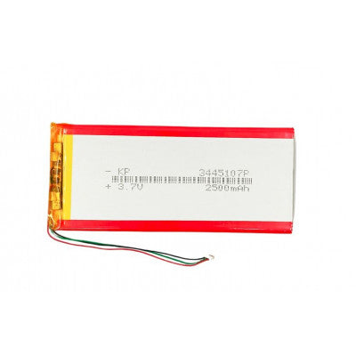 An 3.7V 2500mAH (Lithium Polymer) Lipo Rechargeable Battery Model KP-3445107