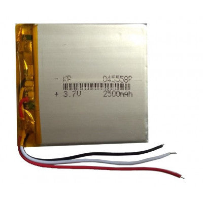 An 3.7V 2500mAH (Lithium Polymer) Lipo Rechargeable Battery Model KP-045558