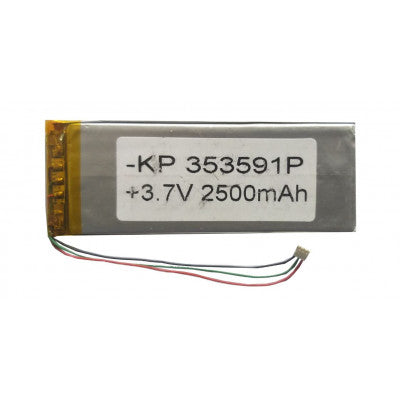An 3.7V 2500mAH (Lithium Polymer) Lipo Rechargeable Battery Model KP-353591